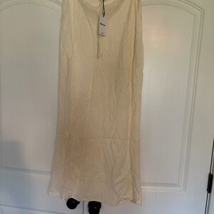 Cream skirt for summer